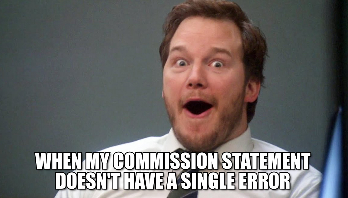 sales commission meme