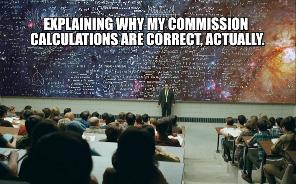 sales commission memes