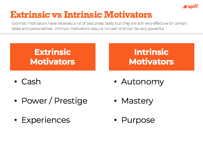 extrinsic vs intrinsic motivators